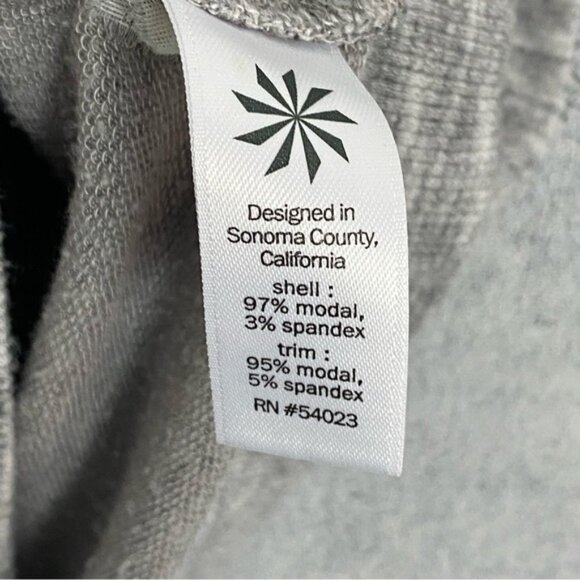 Athleta Cross Front Long Sleeve Top Gray Sz Medium - Picture 5 of 7